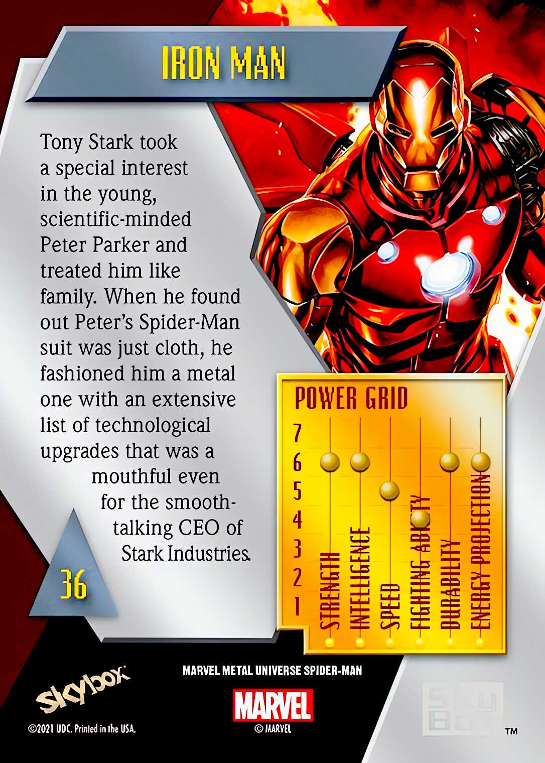 Iron Man back artwork