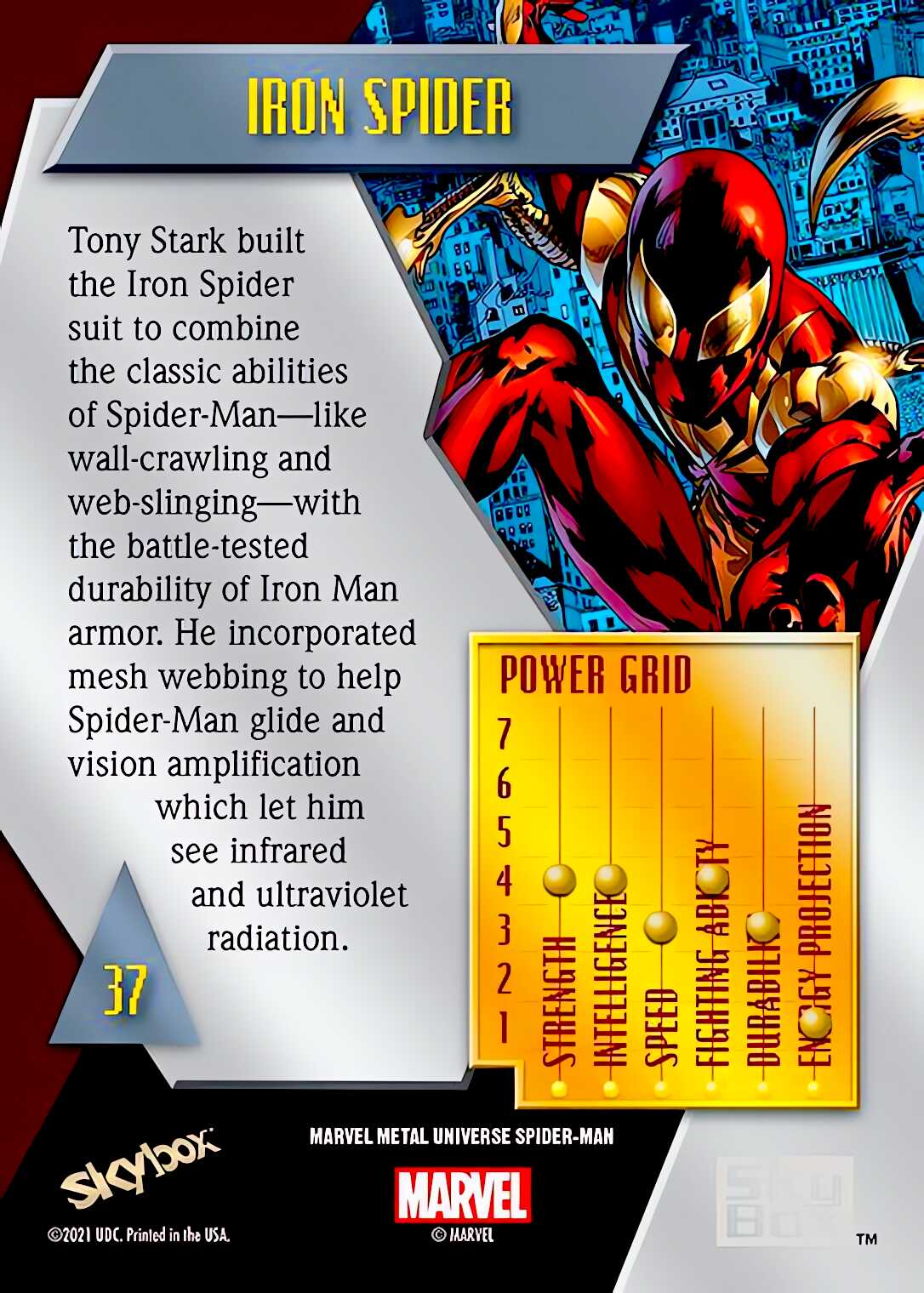 Iron Spider back card image