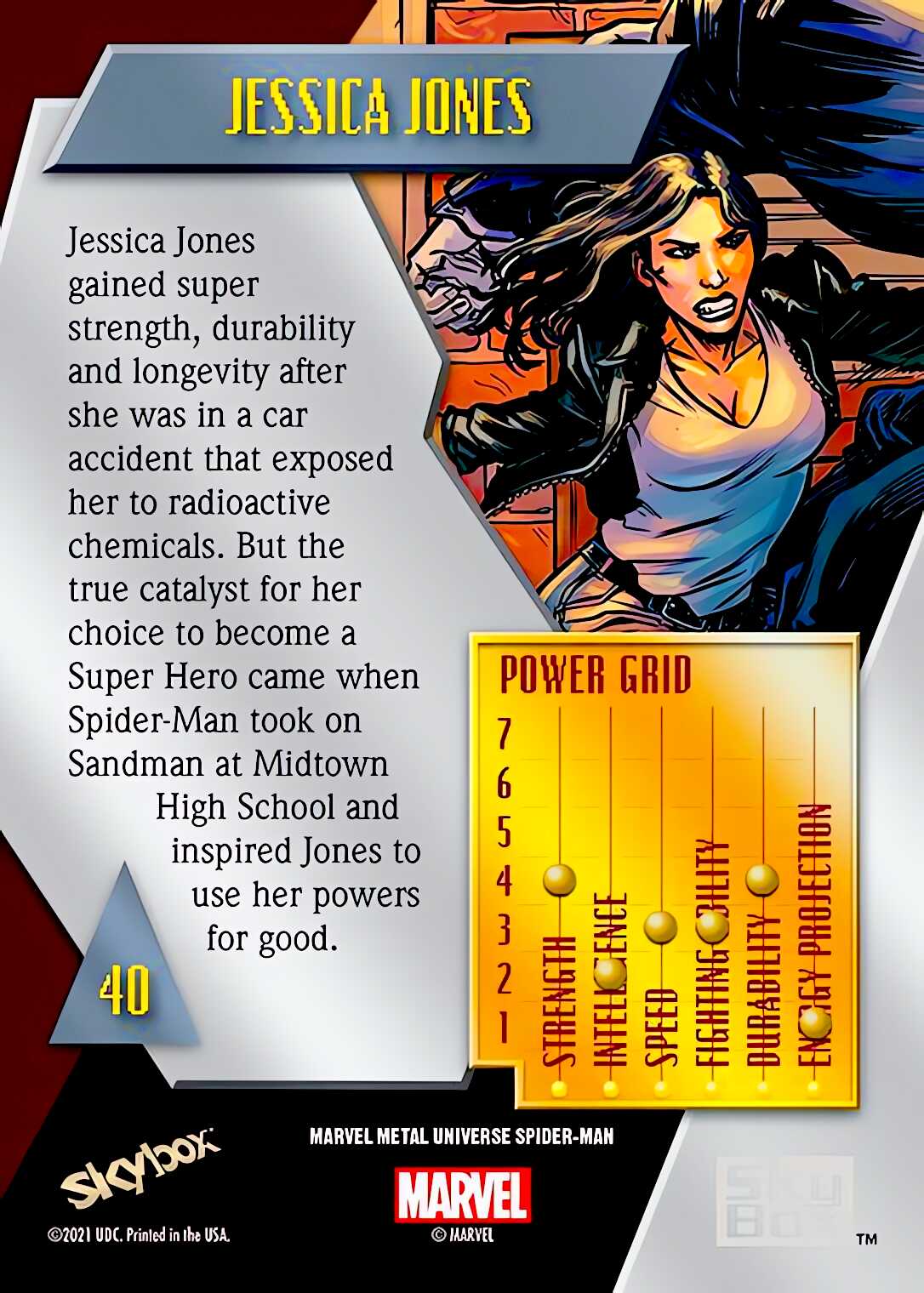 Jessica Jones back card image