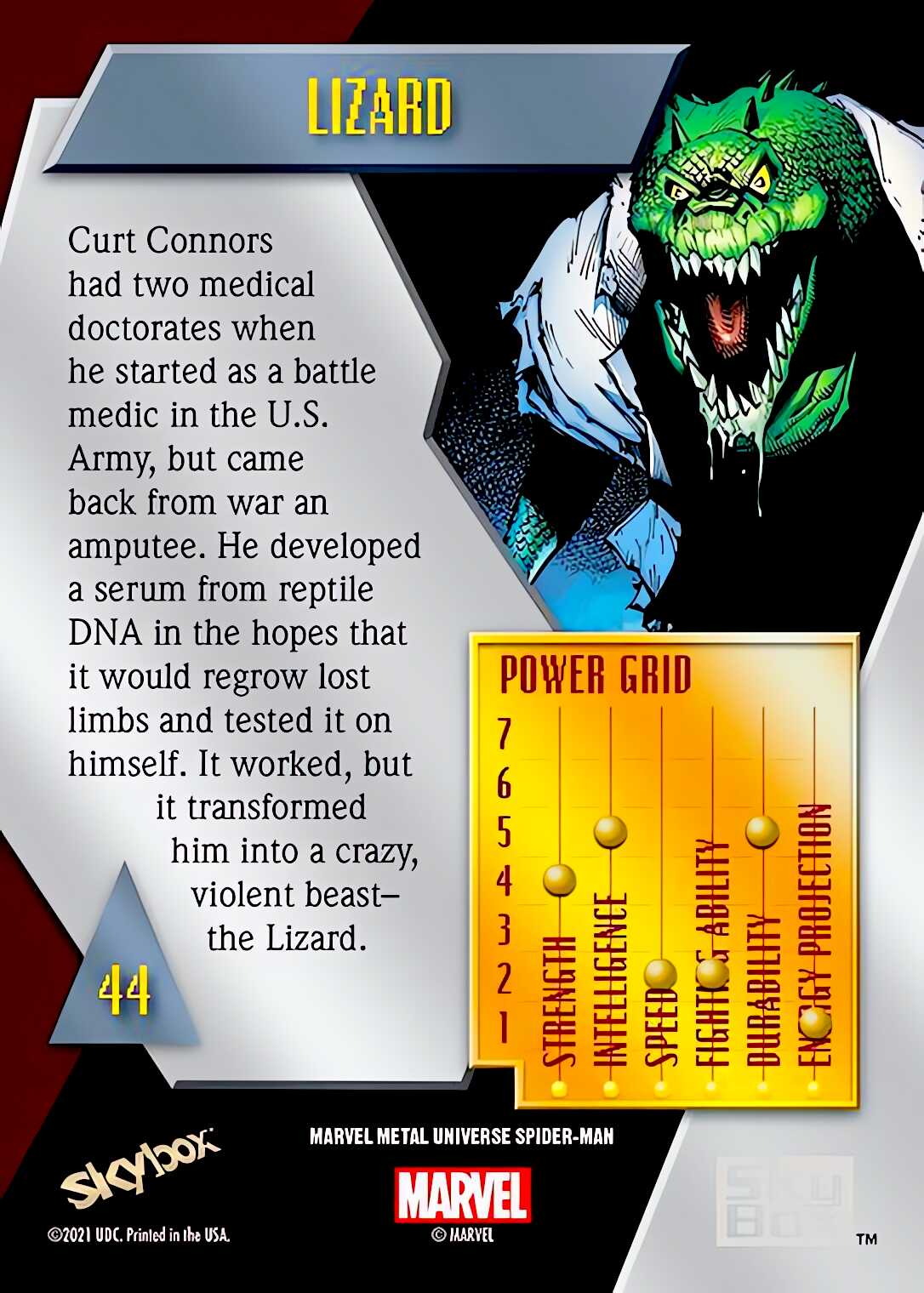 Lizard back card image