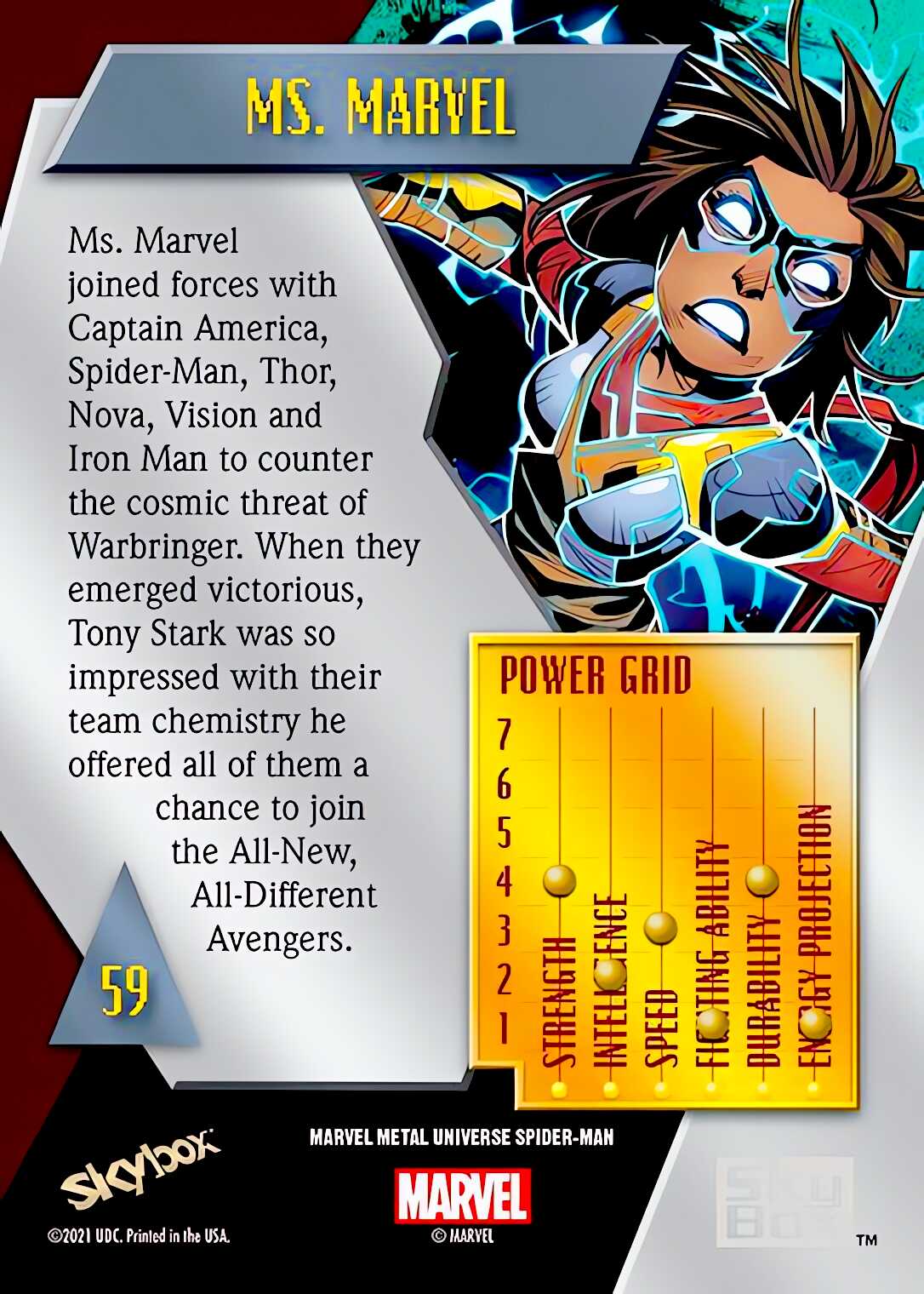 Ms. Marvel back card image