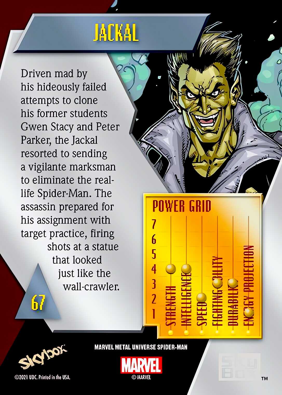 Jackal back card image