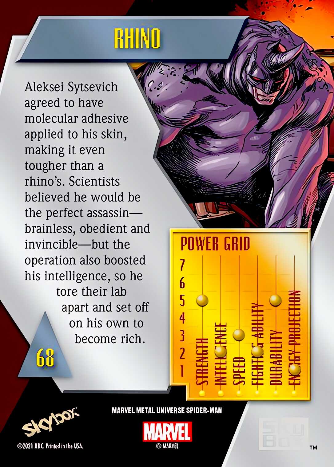 Rhino back card image