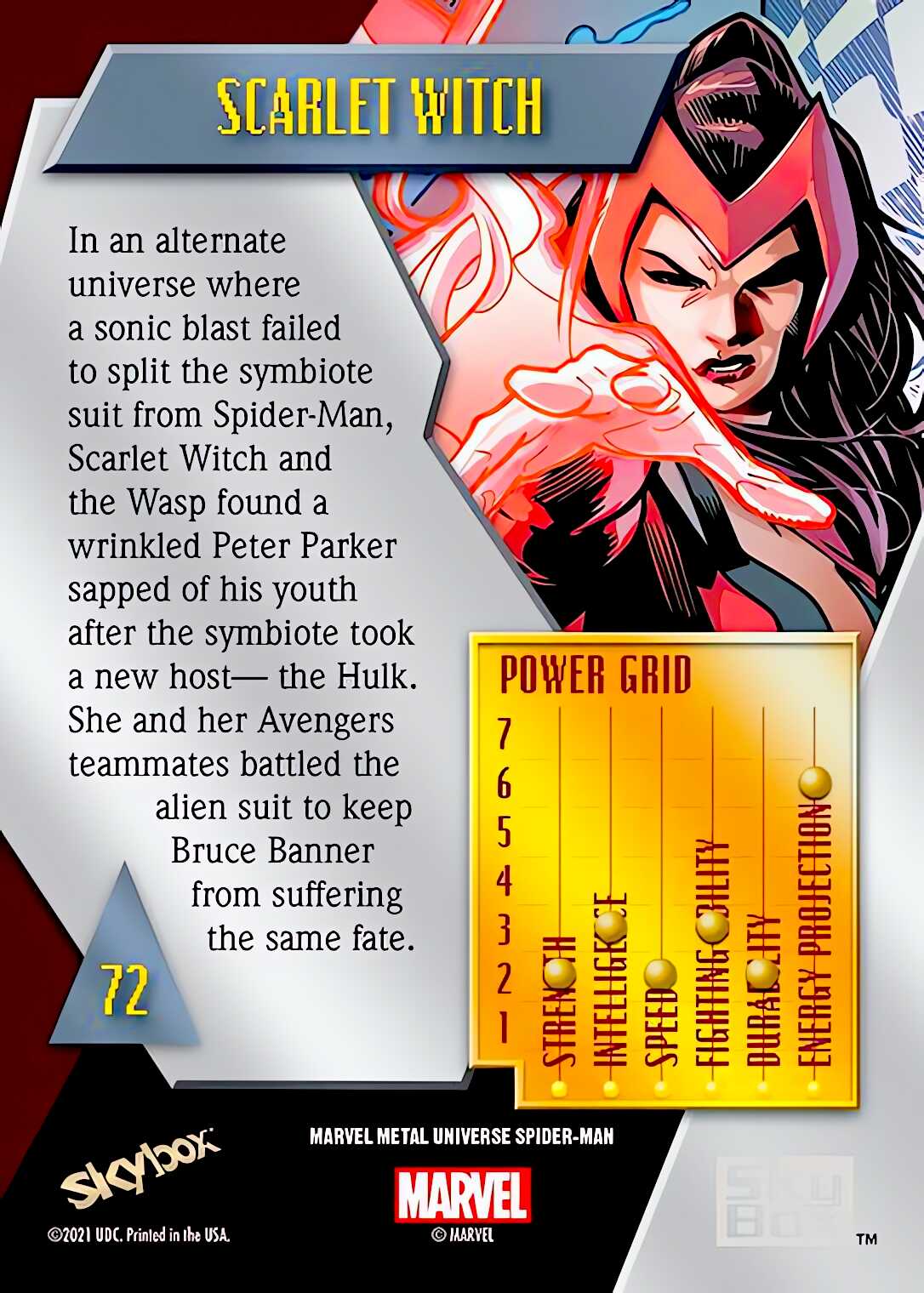 Scarlet Witch back card image