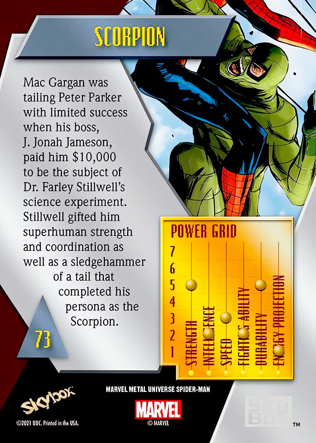 Scorpion back card image