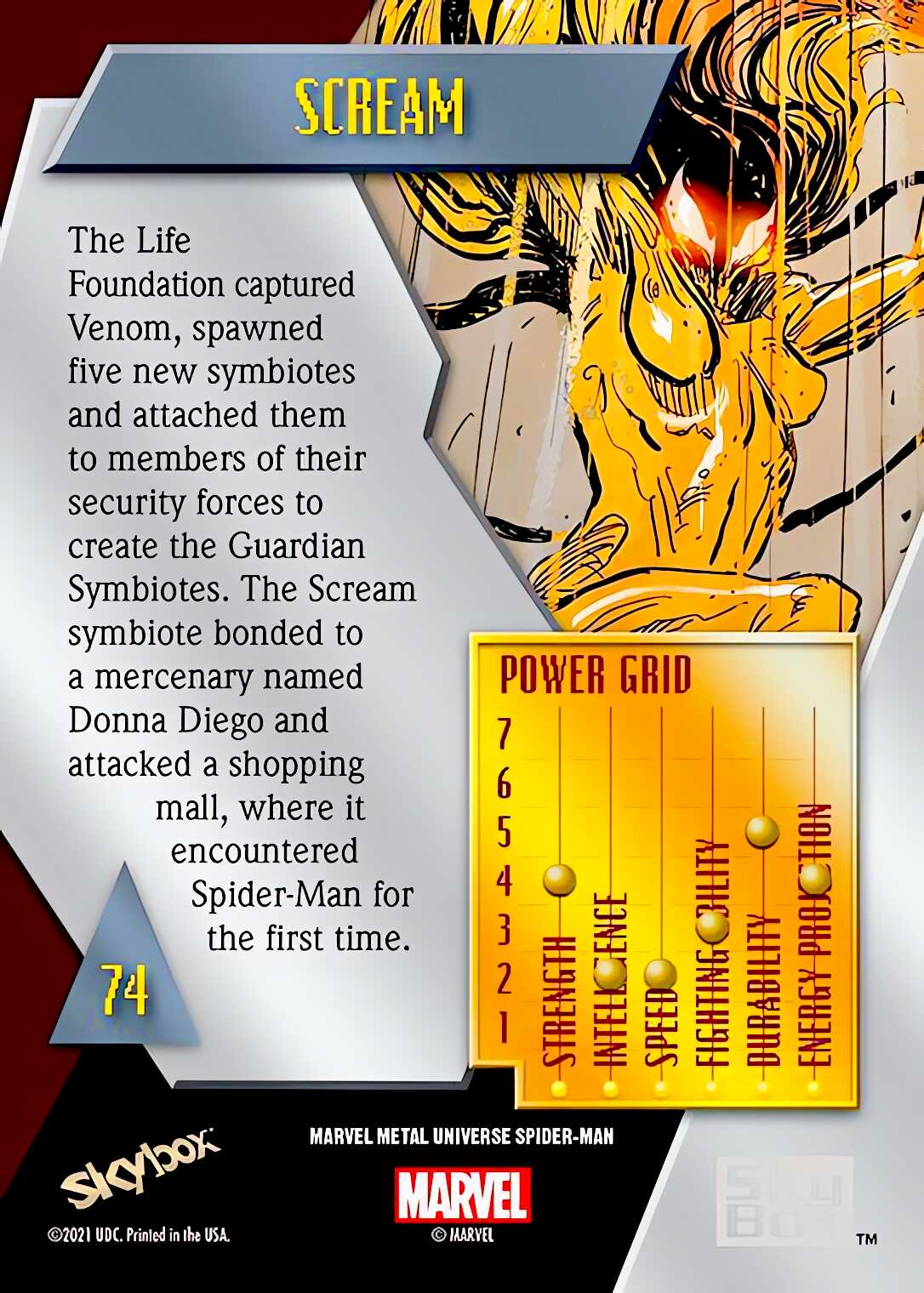 Scream back card image