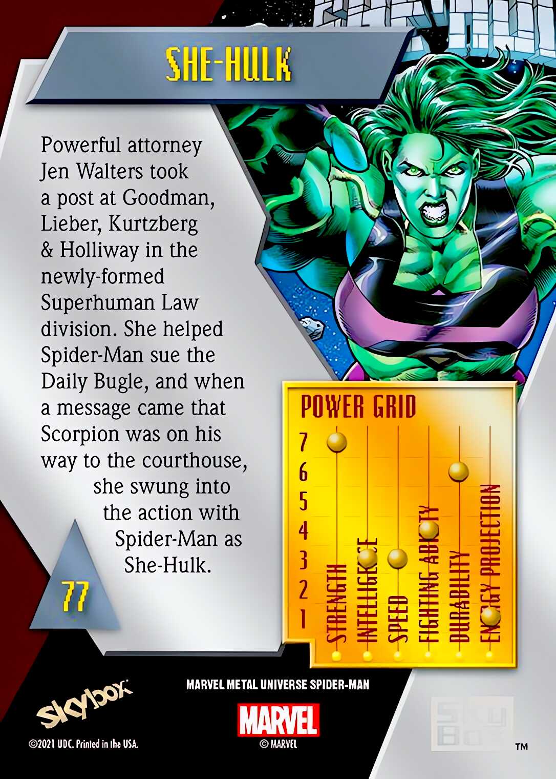 She-Hulk back card image