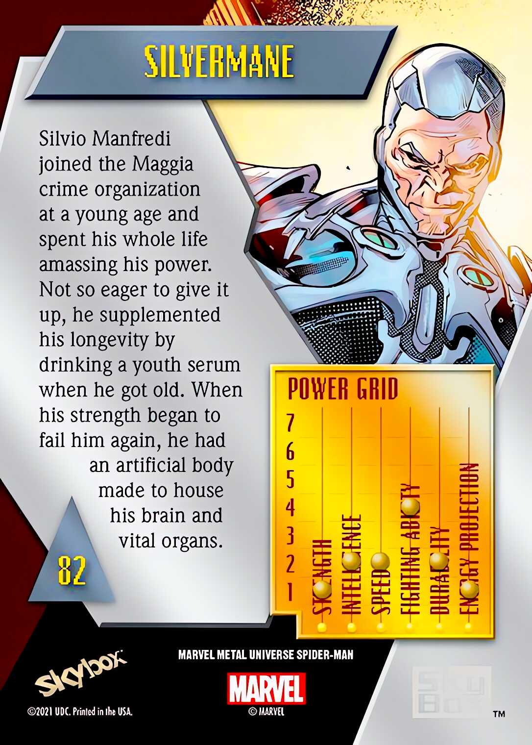Silvermane back card image