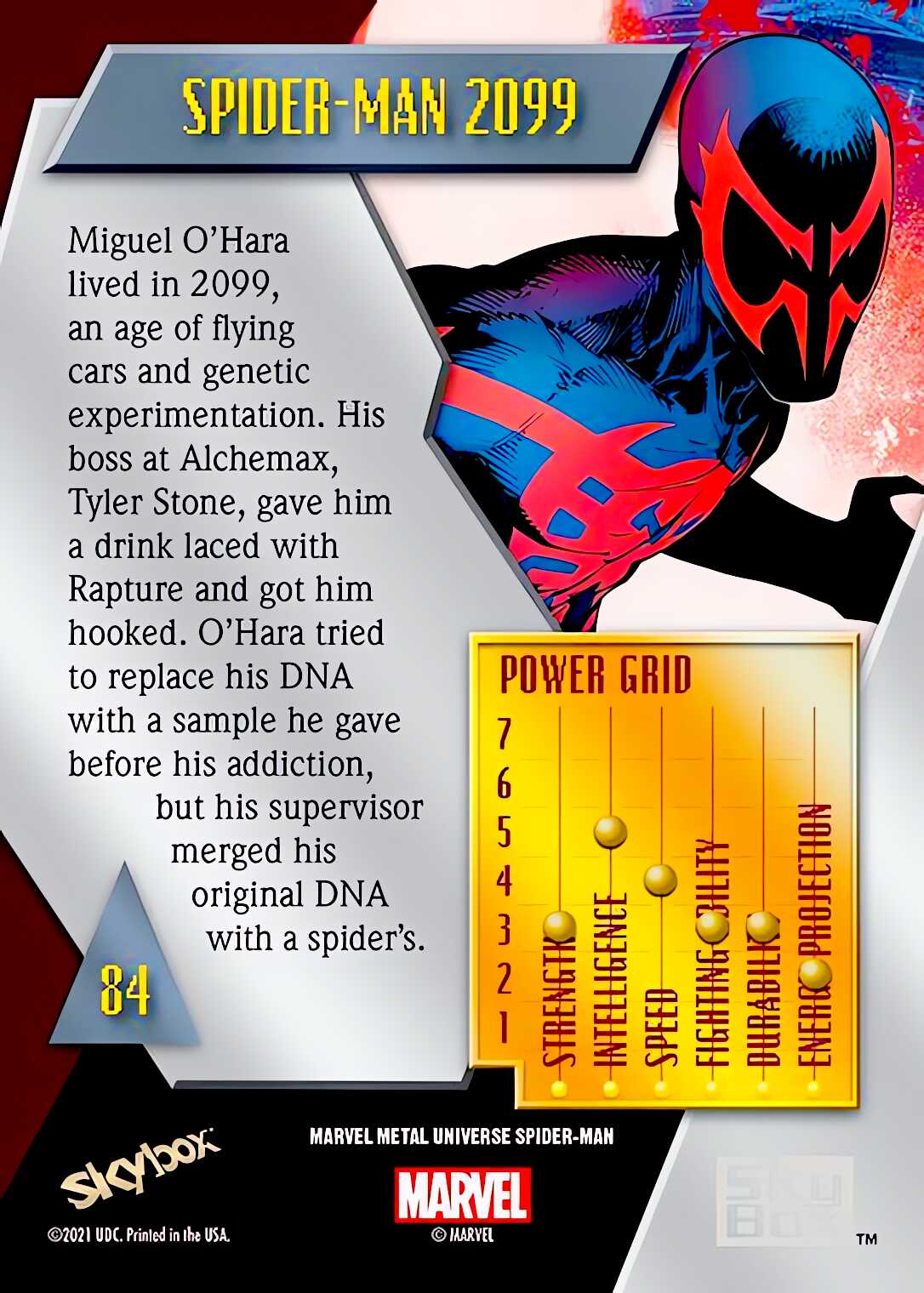 Spider-Man 2099 back card image