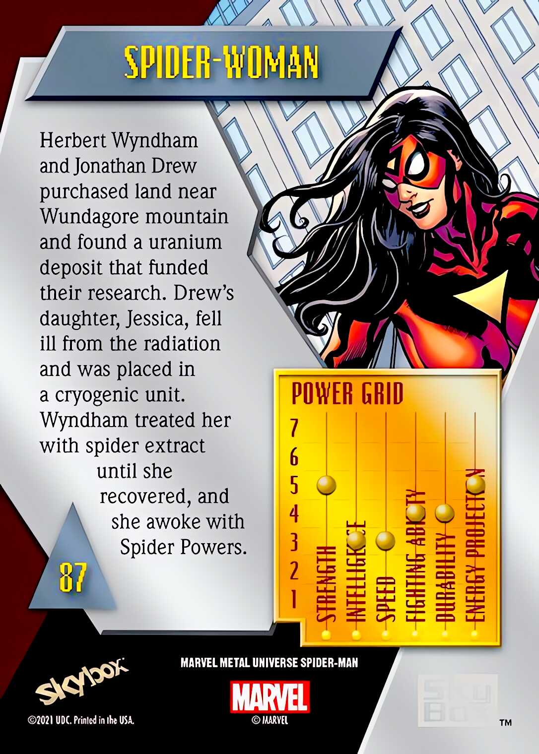 Spider-Woman back card image