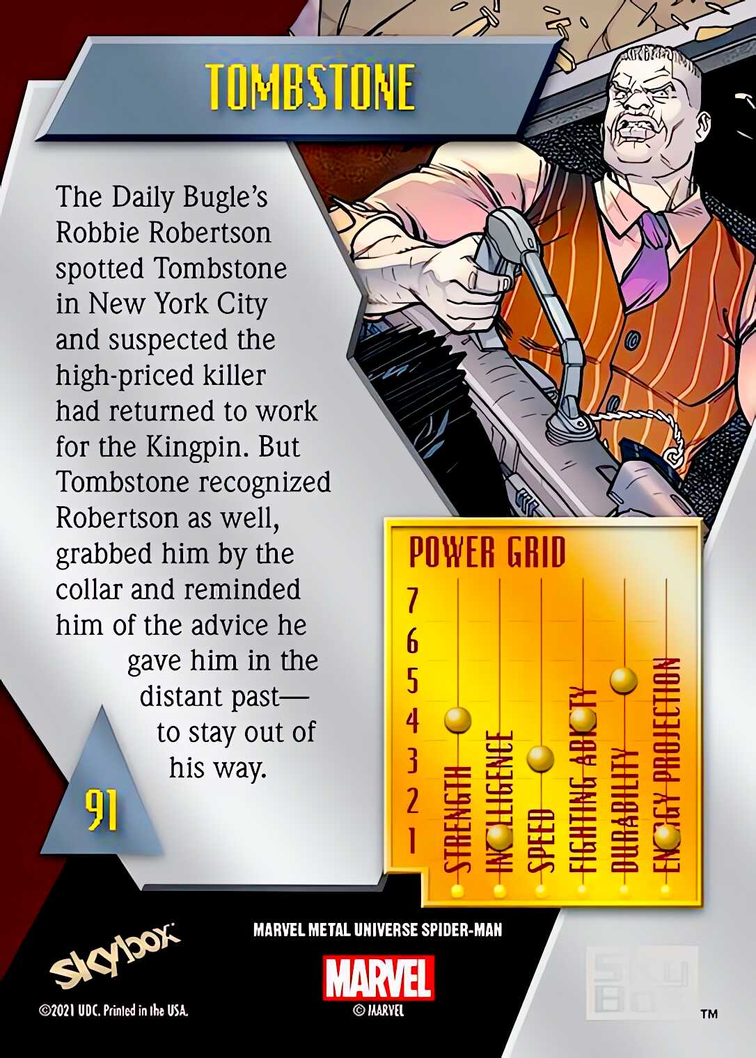 Tombstone back card image