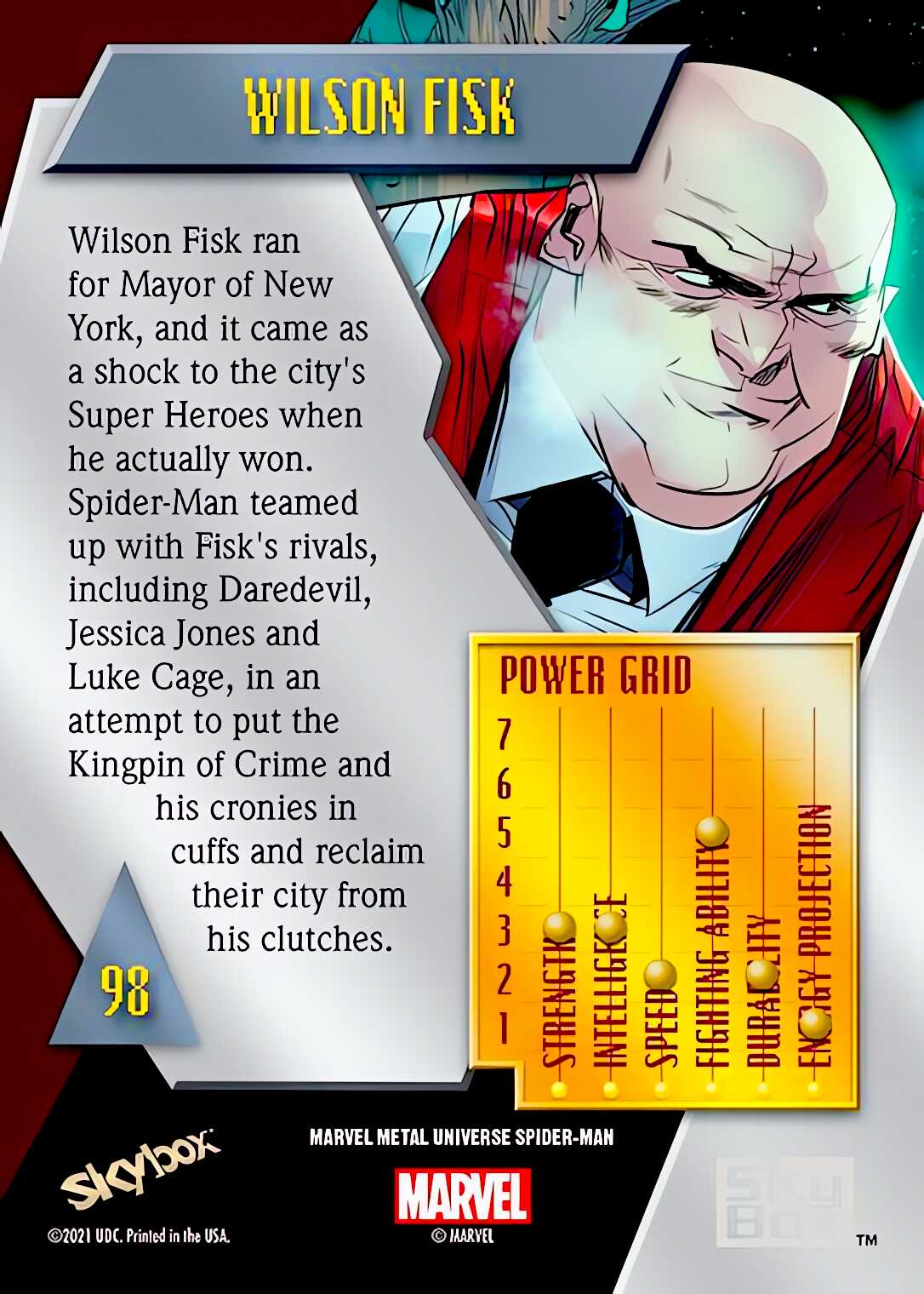 Wilson Fisk back card image