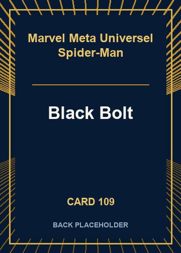 Black Bolt back card image