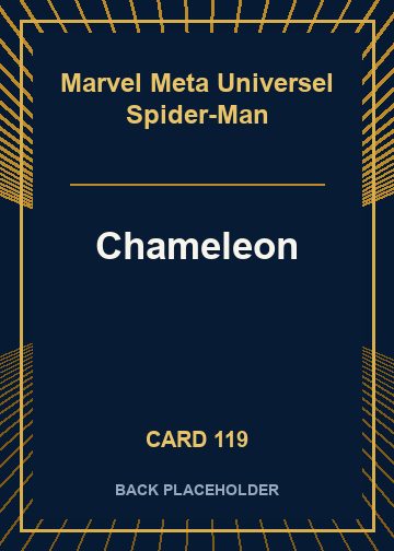 Chameleon back card image