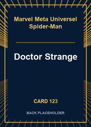 Doctor Strange back card image