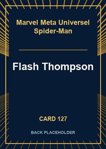 Flash Thompson back card image