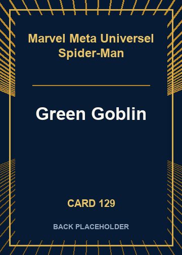 Green Goblin back card image