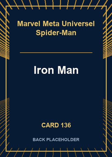 Iron Man back card image