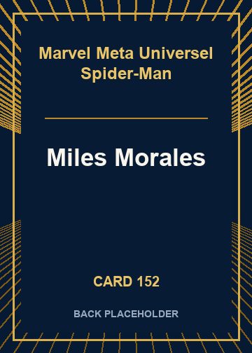 Miles Morales back card image
