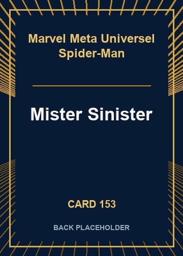 Mister Sinister back card image