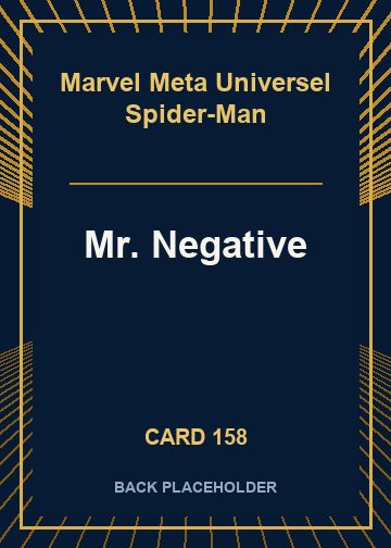 Mr. Negative back card image