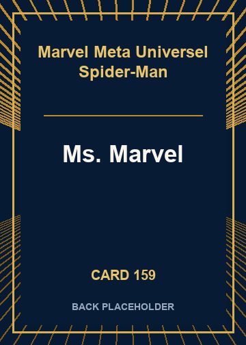 Ms. Marvel back card image