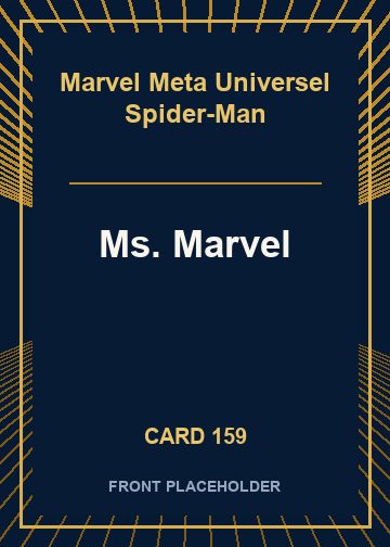 Ms. Marvel front card image