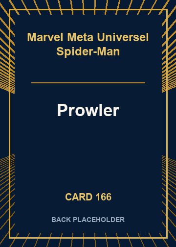 Prowler back card image