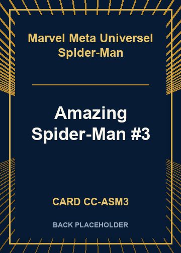 Amazing Spider-Man #3 back card image