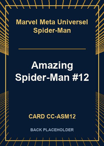 Amazing Spider-Man #12 back card image