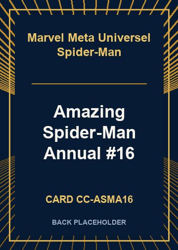 Amazing Spider-Man Annual #16 back card image