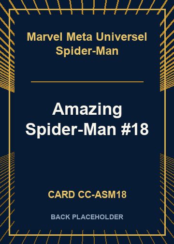 Amazing Spider-Man #18 back card image