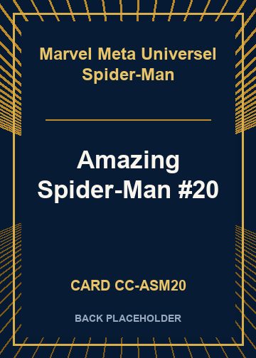 Amazing Spider-Man #20 back card image