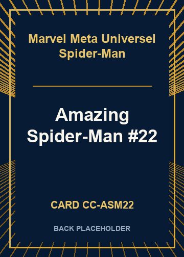 Amazing Spider-Man #22 back card image