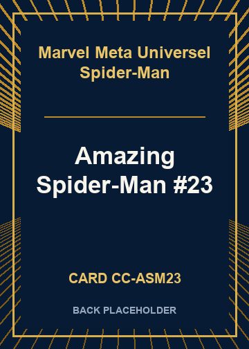Amazing Spider-Man #23 back card image