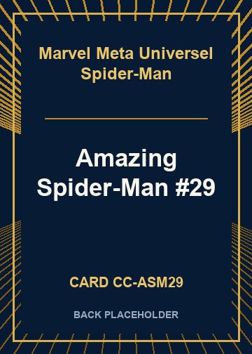 Amazing Spider-Man #29 back card image