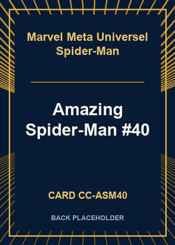 Amazing Spider-Man #40 back card image