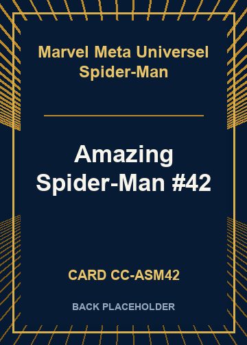 Amazing Spider-Man #42 back card image