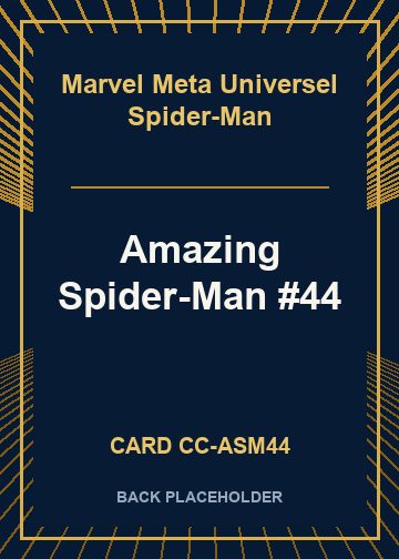 Amazing Spider-Man #44 back card image