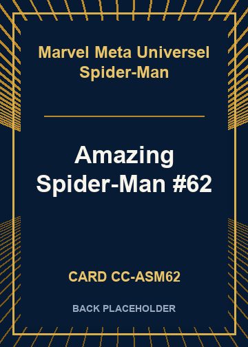 Amazing Spider-Man #62 back card image