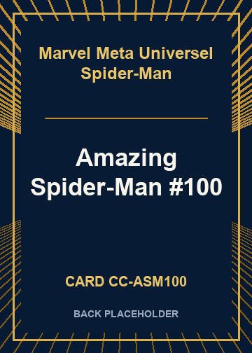 Amazing Spider-Man #100 back card image