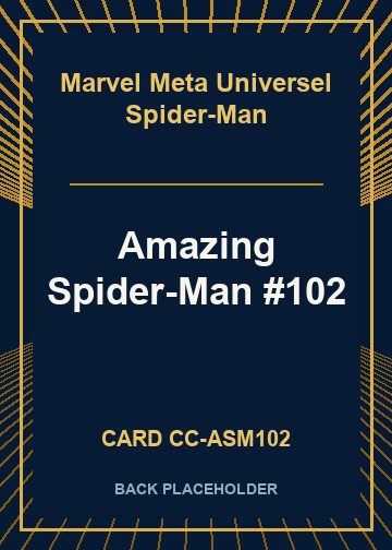 Amazing Spider-Man #102 back card image