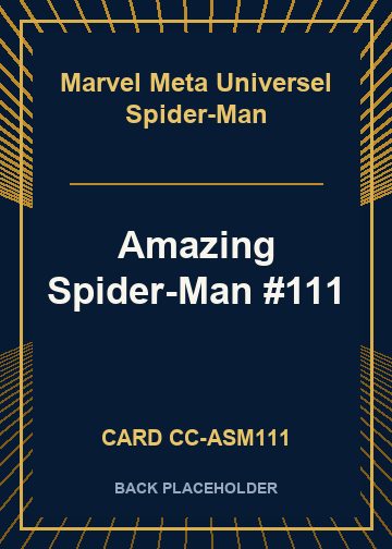Amazing Spider-Man #111 back card image