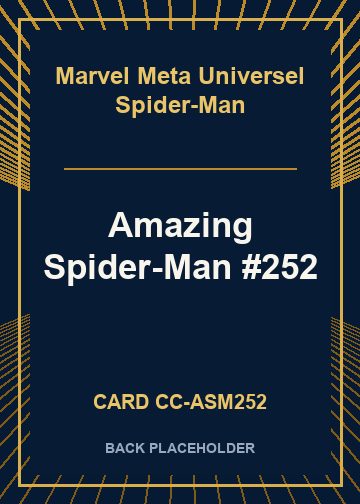 Amazing Spider-Man #252 back card image