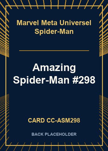 Amazing Spider-Man #298 back card image
