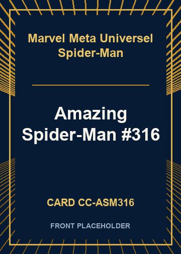 Amazing Spider-Man #316 card thumbnail