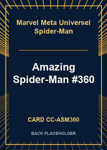Amazing Spider-Man #360 back card image