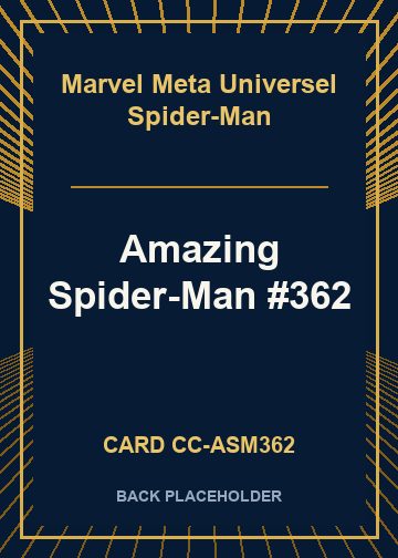 Amazing Spider-Man #362 back card image