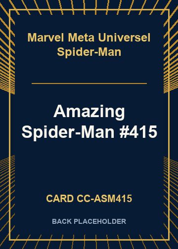 Amazing Spider-Man #415 back card image