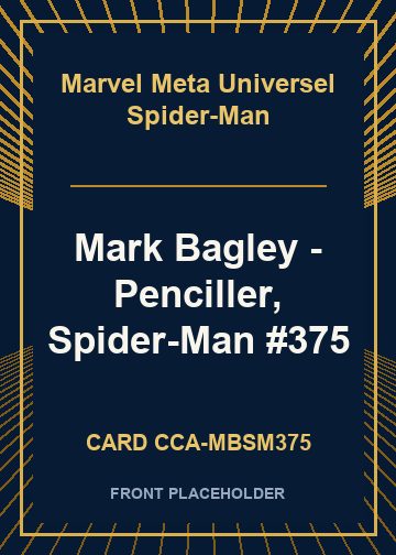 Mark Bagley - Penciller, Spider-Man #375 card thumbnail